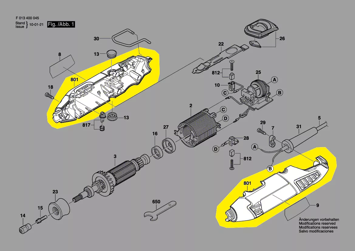 Boîtier réf. 2 610 005 381 Dremel